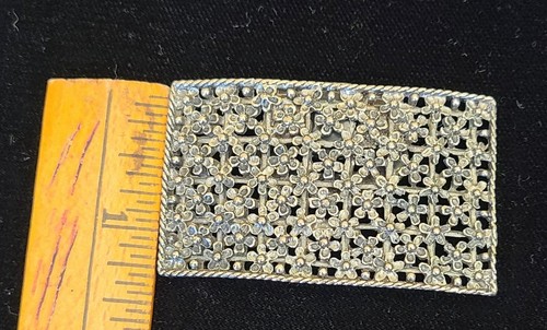 Shoe Clips By TipToe, Silver Tone, Vintage - Picture 3 of 5