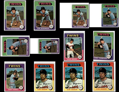 1975 Minnesota Twins (34) Card Lot - EXCLUSIVE LOT – ACT FAST!