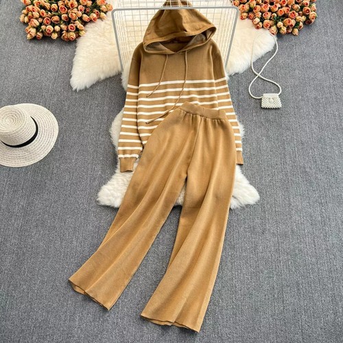 Ensemble Jogging Fille Arshiner Sweat Capuche Et Pantalon Évasé - Mode Automne Hiver 5-13 Ans