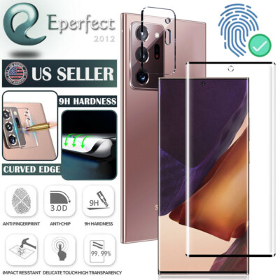 For Samsung Galaxy Note 20 Ultra 5G Tempered Glass Screen Protector Camera Lens