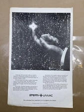 Sperry Univac Computer 1983 Window Advertisement 11 x 17” Technology Video Games
