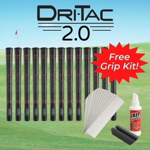 Winn Dri Tac Black Golf Grips, 13 Pack