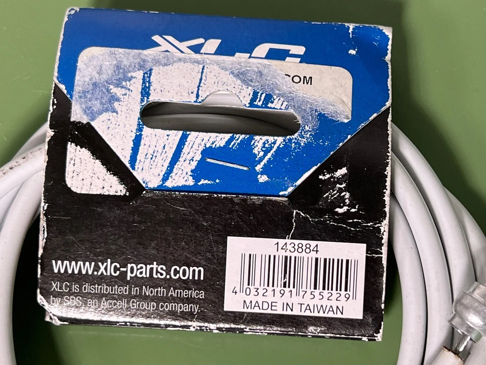 Kit de cables de freno de bicicleta XLC 1530mm carcasa 1650mm cable de acero inoxidable blanco Foto 3 de 4