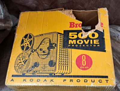 VINTAGE KODAK BROWNIE 500 MOVIE FILM PROJECTOR 8MM #189 ORIGINAL