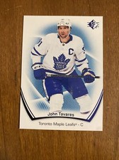 2021-22 Upper Deck SP Hockey Base Blue #40 John Tavares - Toronto Maple Leafs