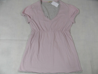 SET Essentials Beautiful Shirt Lagenlook Pink Grey Size 36 NEW