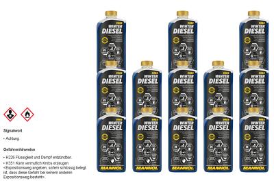 13x1L MANNOL Winter Diesel Kraftstoff Additive 9983 Zusatz Heizöl Fleiß Fit