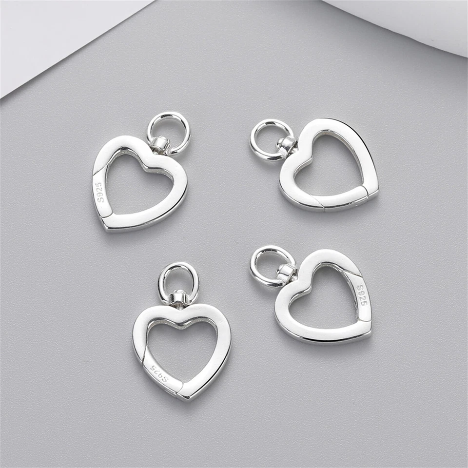 1pc 925 Sterling Silver Rotating Buckle Clasp Connectors DIY Jewelry Making - Image 3 of 4