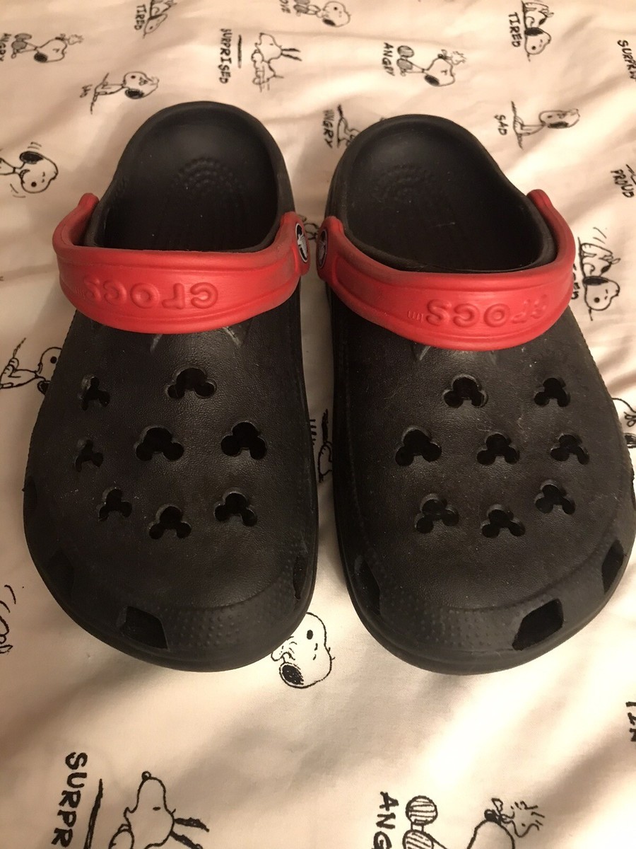 crocs with mickey mouse holes
