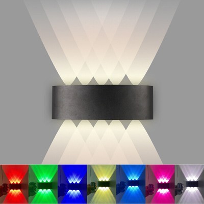 Up Down Cube RGB LED Wandleuchte Außen/Innen Wandlampe Flur Strahler Licht IP65