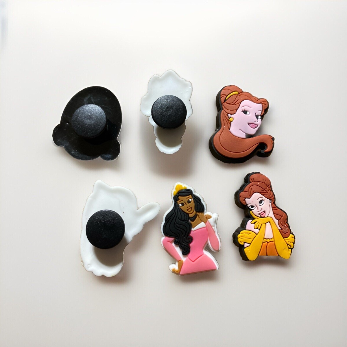 Alice様 Disney Princess Crocs Charm Jibbitz Cinderella Belle Alice Shoe