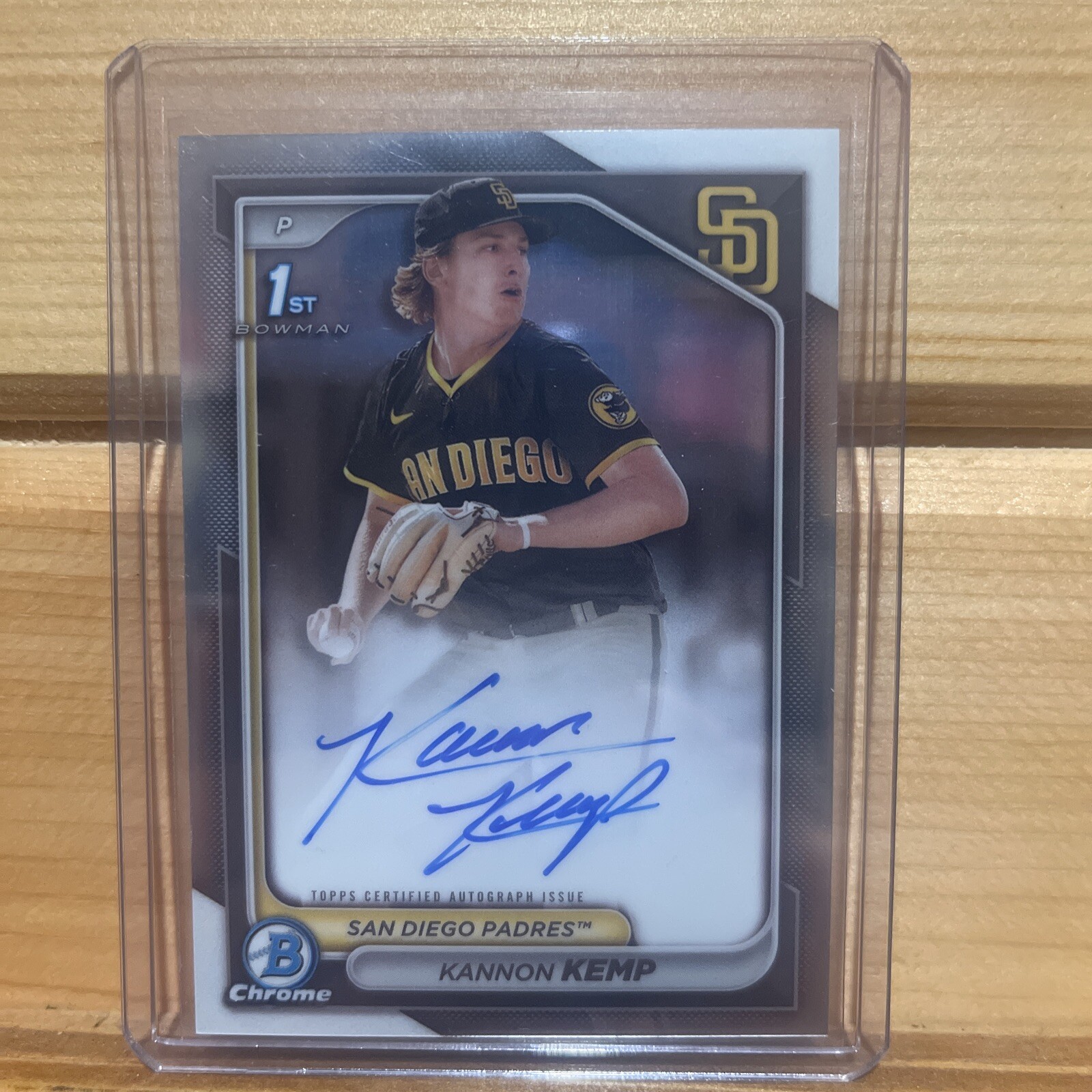 2024 Bowman Chrome Kannon Kemp 1st RC Auto Padres Base 