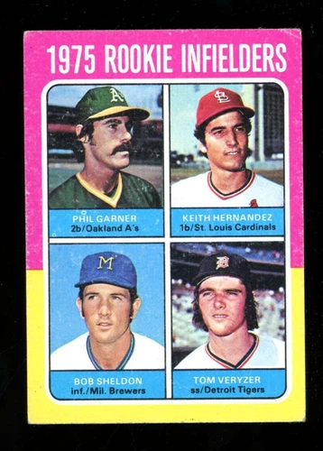1975 Topps #623 Rookie IF Garner/Hernandez/Sheldon/Veryzer VG JX5801