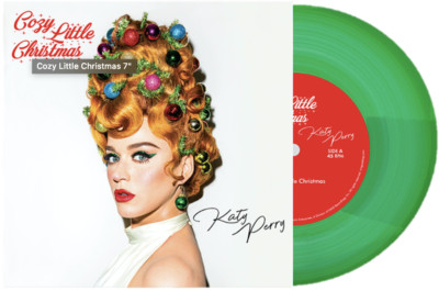 Katy Perry - Cozy Little Christmas - 7'' Translucent Green Single Vinyl Record