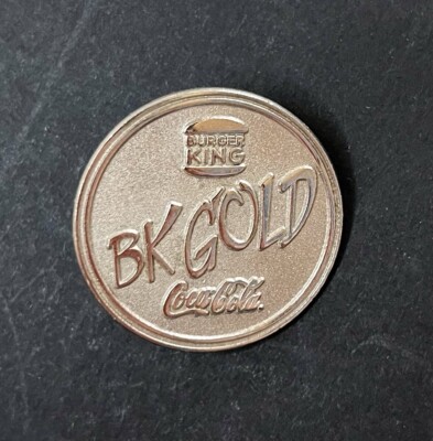 Coca Cola Burger King, BK Gold Pin
