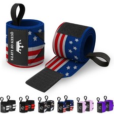 Weightlifting Wrist Wraps with Thumb Loop   HeavyDuty Support for Powerlifting