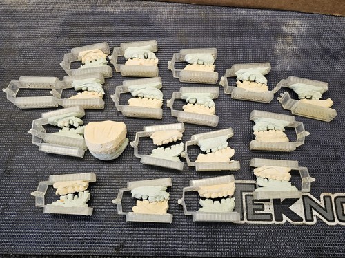 Dental Denture Cast Lot Half Arch Quadrant Articulator Molds Ceramic #b370
