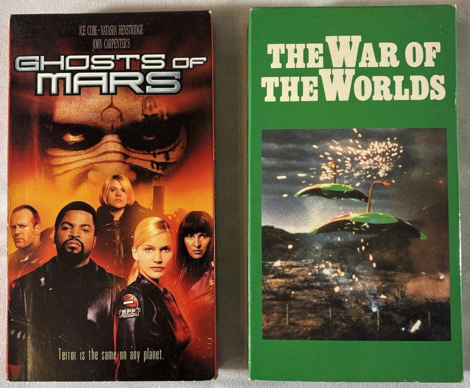 Lot of 9 VTG VHS Sci Fi classic movies The War Of The Worlds Lifeforce Outland - Image 4 of 4