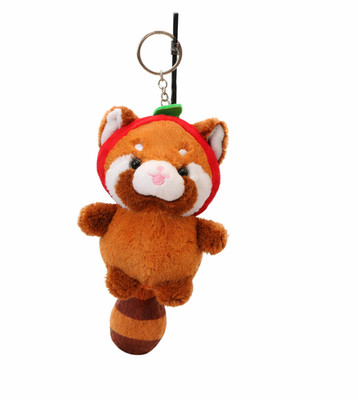 Roter Panda Plüsch Schlüsselanhänger Kuscheltier Anhänger Stofftier Cute Kawaii
