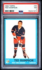 1962 TOPPS #55 TED HAMPSON PSA 7