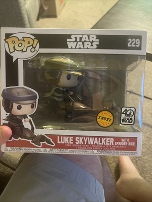 Funko POP! Star Wars Luke Skywalker with speeder bike CHASE 229