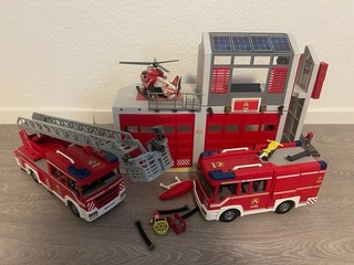 Playmobil Feuerwehr Konvolut Fahrzeuge Figuren Zubehör