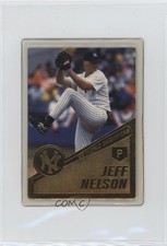 1999 22K Gold New York Yankees World Series Champions Jeff Nelson #18 0nr3