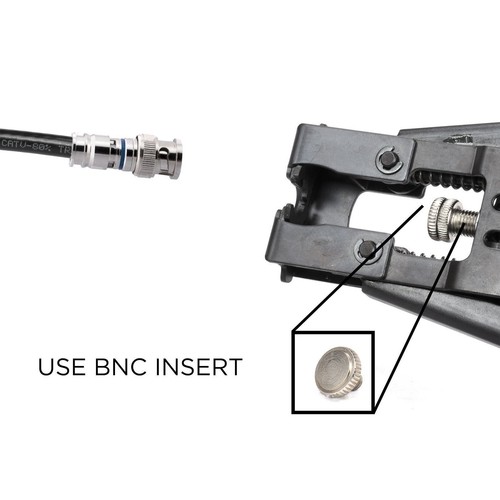 BNC Compression Connector | for RG59 Coaxial Cable - Male, SDI, CCTV | 50 Pack - Picture 6 of 9