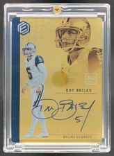Dan Bailey 2018 Panini Elements Gold Signatures Auto Cowboys /25