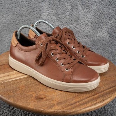 Ecco Soft 7 City Sneakers Shoes Men's Size 7.5 US 41 EU Brown Leather Street