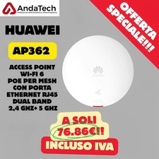 HUAWEI Access Point Wi-Fi 6 PoE per Mesh con porta Ethernet RJ45 AP362 2.4GHz,5G