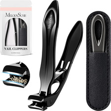 Wide Jaw Opening Nail Clippers, Toenail Clippers for Seniors Thick Nails, Angled