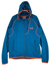 Jack Wolfskin Herren Kapuze Reißverschluss Pullover Sweatshirt FLEECE GRÖSSE S