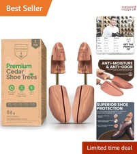 Cedar Shoe Tree Pair Aromatic Adjustable Shoe Stretcher Preservation Men Women