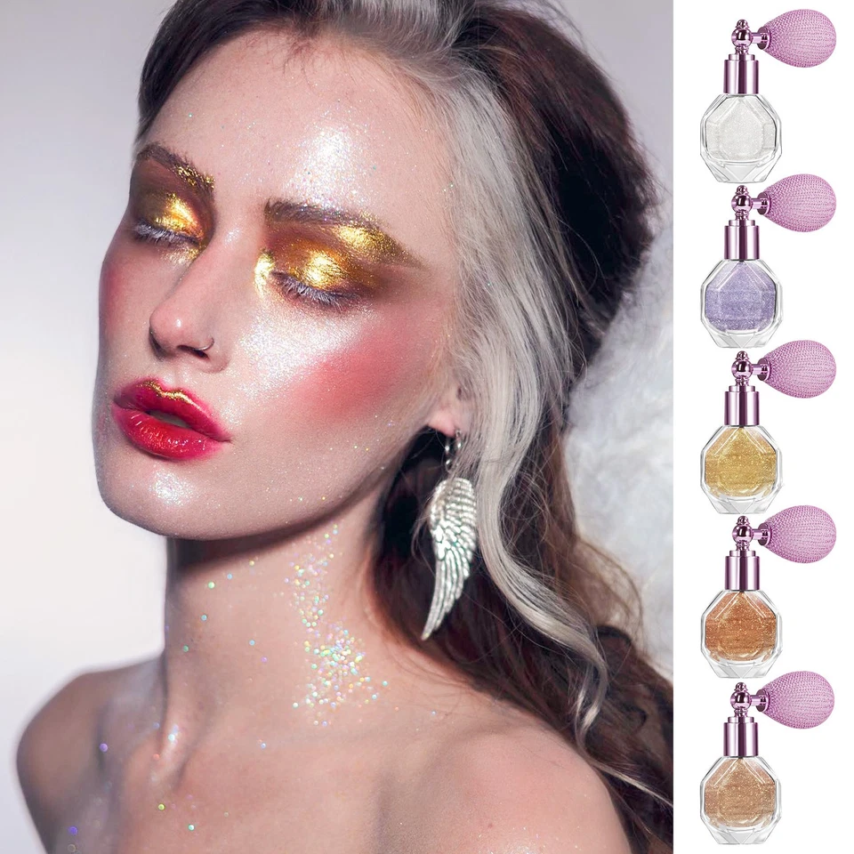 Mode Highlighter Pulver Spray Schimmer Sparklema Make -up für Gesichtskörper - Bild 4 von 4
