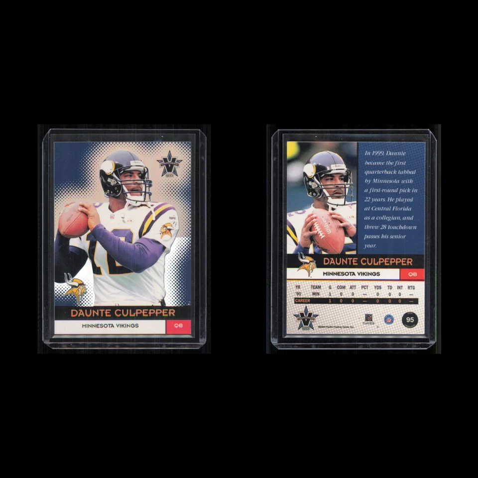 Daunte Culpepper #95 2000 Pacific Vanguard Minnesota Vikings Football Card NFL - Image 3 of 3