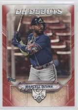 2021 Topps DH Debuts Red 3/10 Marcell Ozuna #DHD-1 04cw