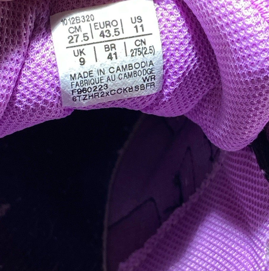 Asics Sneakers Womens Size 11 Gel Contend 8 Black Orchid Running Comfort Support thumbnail 2