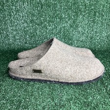 HAFLINGER Grizzly Arch Support Wool Slip-On Slippers Tan Womens Size 41 US 10