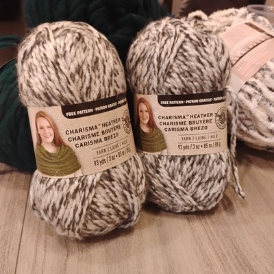 Loops & Threads Charisma (Heather) 3 oz/93 yds, Bulky 5 (2-Color Choice) 1 Skein