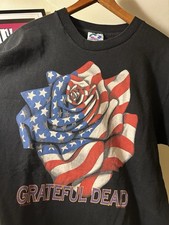 VTG 90s LIQUID BLUE The Grateful Dead 1995 American Beauty Maguire T Shirt Large