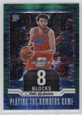 2023-24 Panini Contenders Optic Green Pulsar Prizm 20/25 Chet Holmgren #24 1oq1