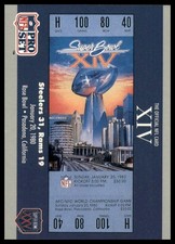 1990-91 Pro Set Super Bowl XXV | SB XIV Ticket #14