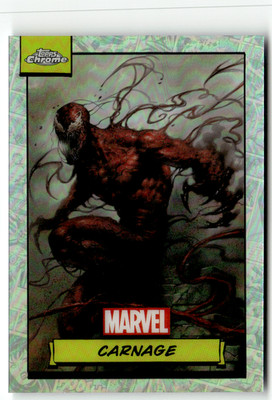Topps Marvel Chrome 2024 Karte No. 77 Carnage Refractor