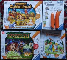 tiptoi Set Zwei Stifte Zahleninsel Hexenwald und das Buch Kinderlieder
