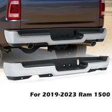 Rear Bumper Assembly w/ Park Holes & Dual Exhaust Chrome For 2019-2024 RAM 1500