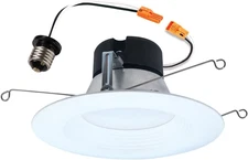 LT 5 Inch / 6 Inch LED Recessed Light Trim, 5 Color Temperatures, Dimmable Baffl