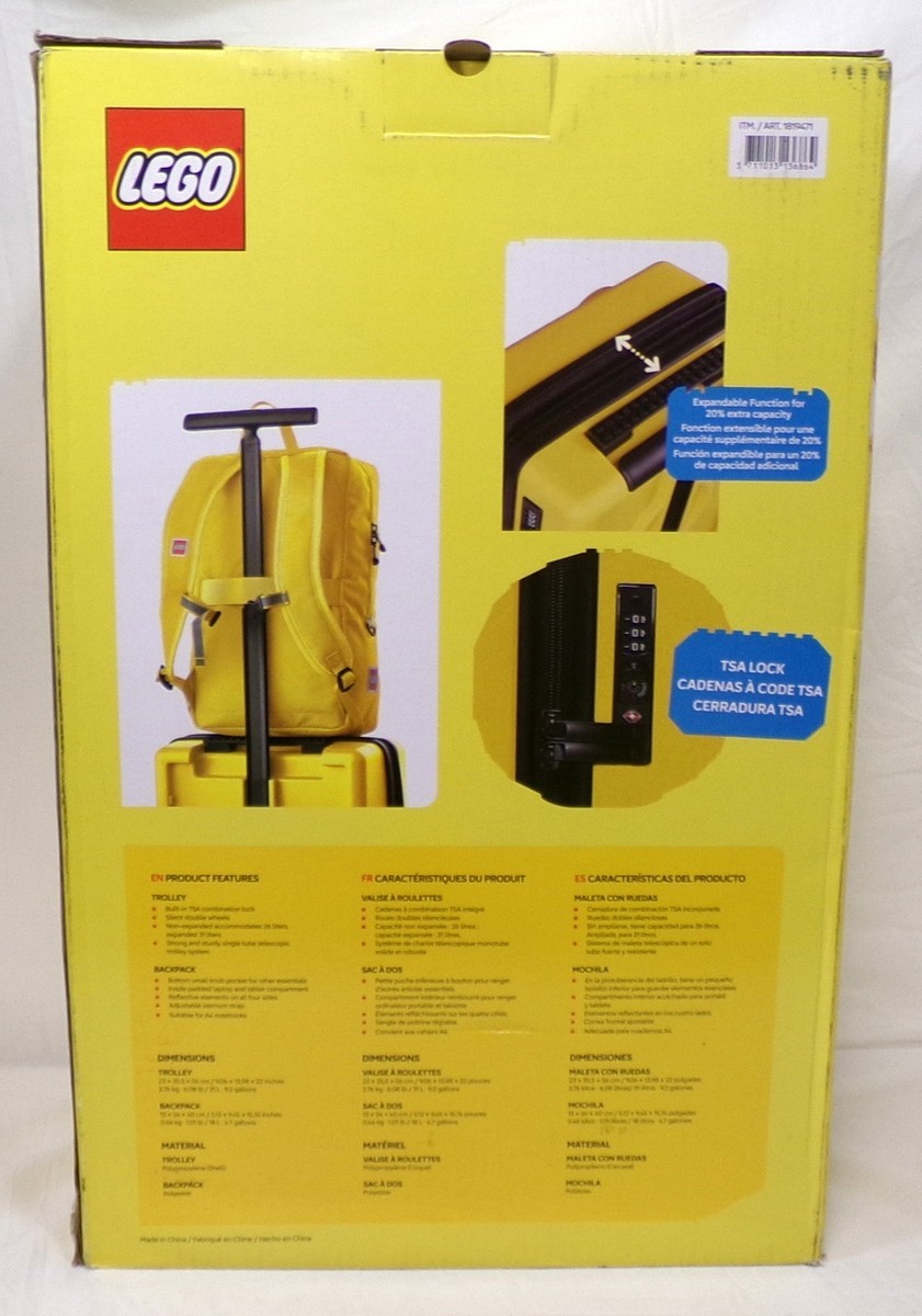 LEGO 20316-0024 Yellow Brick 2x3 Expandable Trolley Brick 1x2