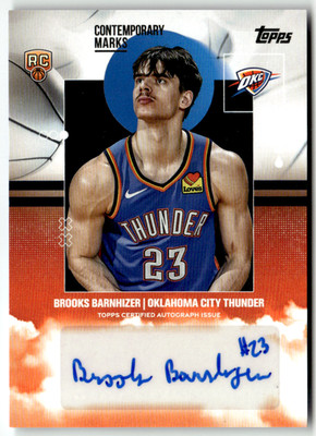 Topps NBA Flagship 2025 No. CM-BB Brooks Barnhizer Rookie Auto