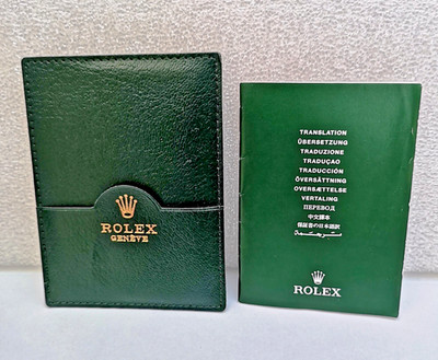ROLEX Bescheinigung Originalität + Ledermappe Certificate of Originality + Lethe